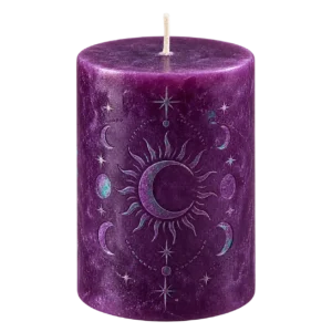 Vela esotérica morada