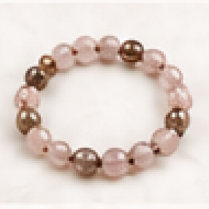 Pulsera de cuarzo rosa